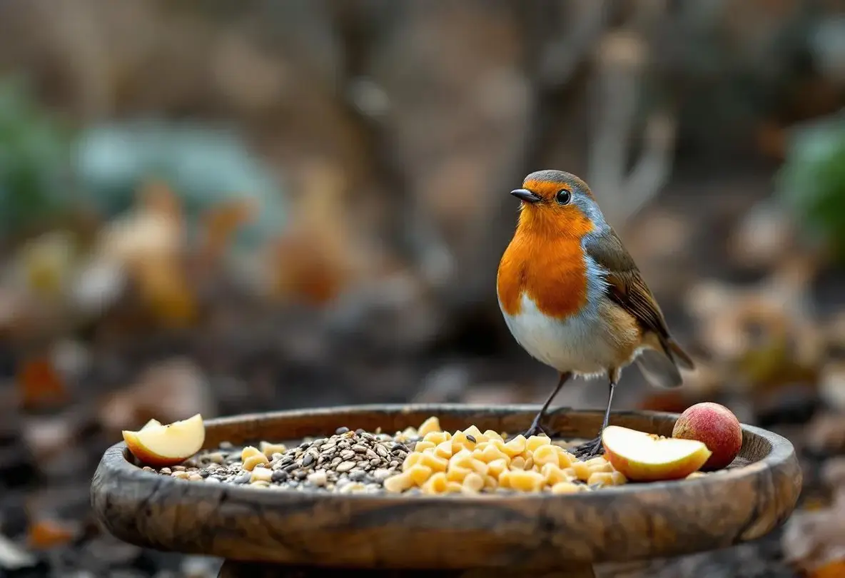Rouges-gorges au jardin : ce soir, mettez dehors cet aliment de base à 3 centimes, que la plupart des jardiniers oublient