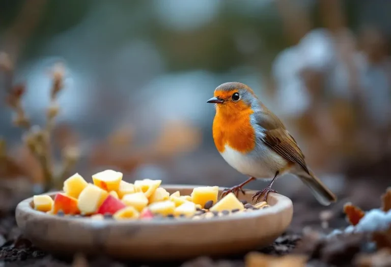 Rouges-gorges au jardin : ce soir, mettez dehors cet aliment de base à 3 centimes, que presque tous les jardiniers oublient